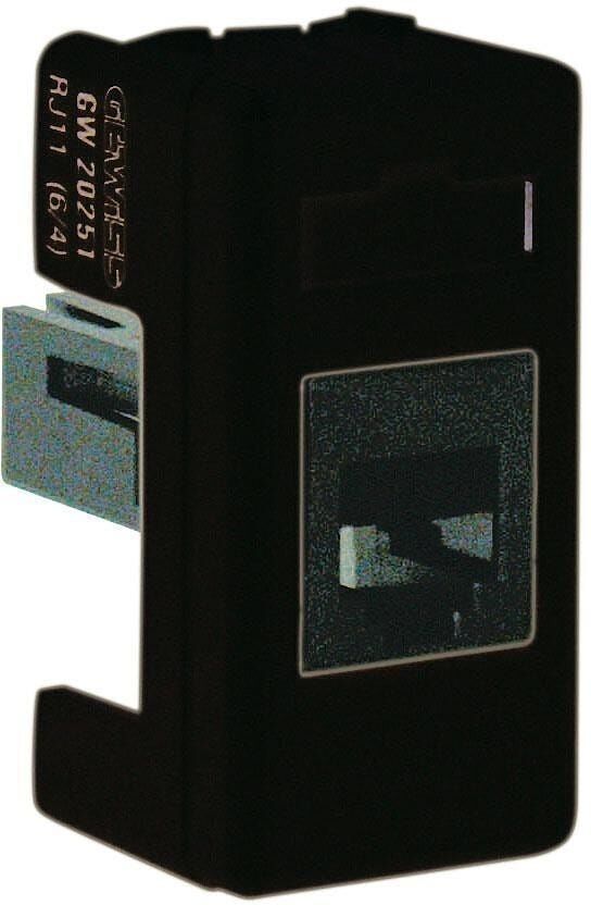 Gewiss CONNETTORE TELEFONICO RJ11  SYSTEM BLACK