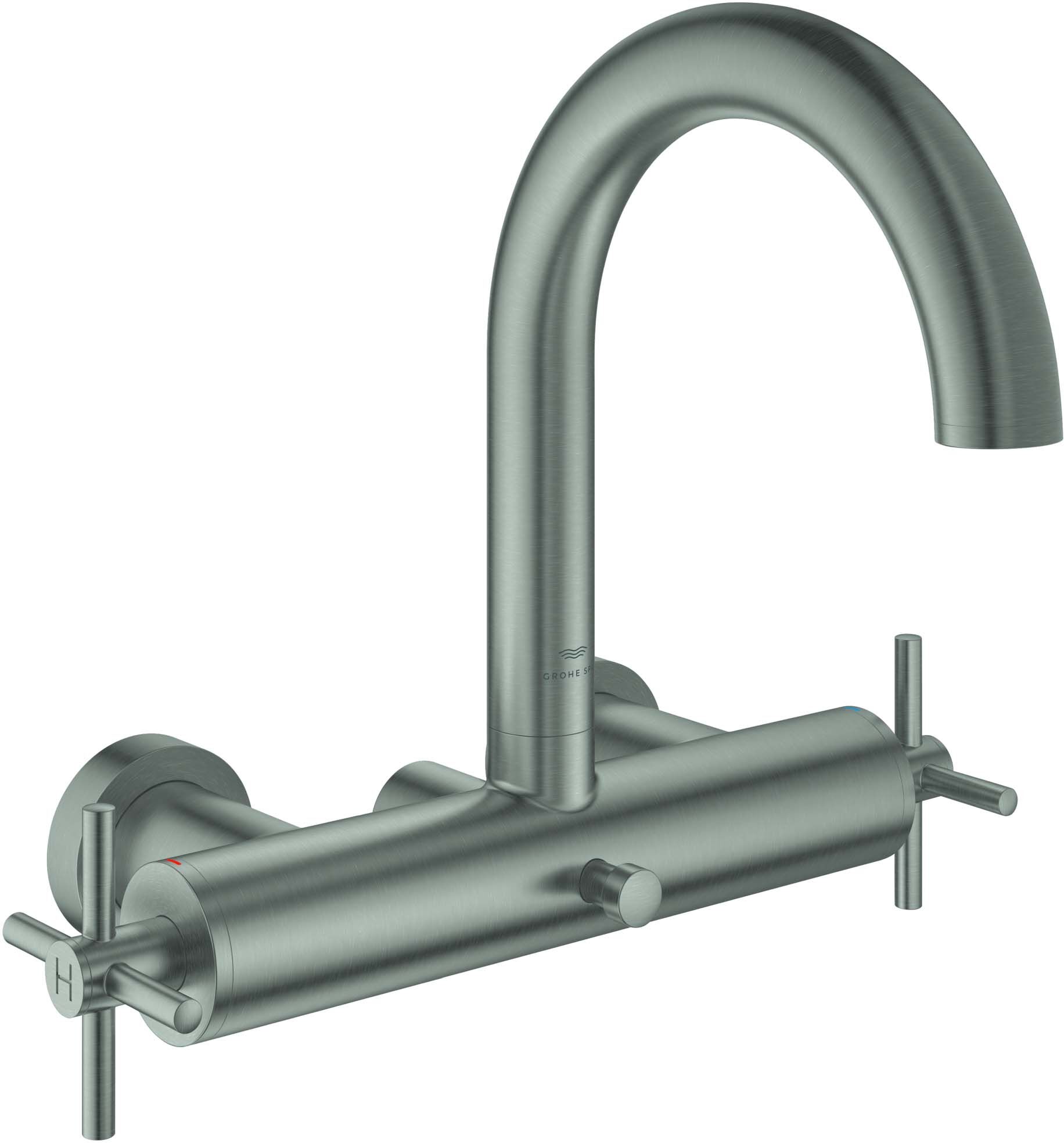 Grohe Atrio mitigeur de bain à deux poignées 25268DC0 1/2", supersteel
