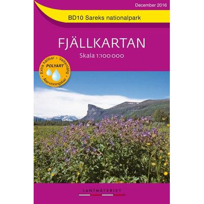 Fjällkartan 1 : 100 000 BD10 Sareks Nationalpark Bergwanderkarte, Karte von , Norstedts Akademiska Förl