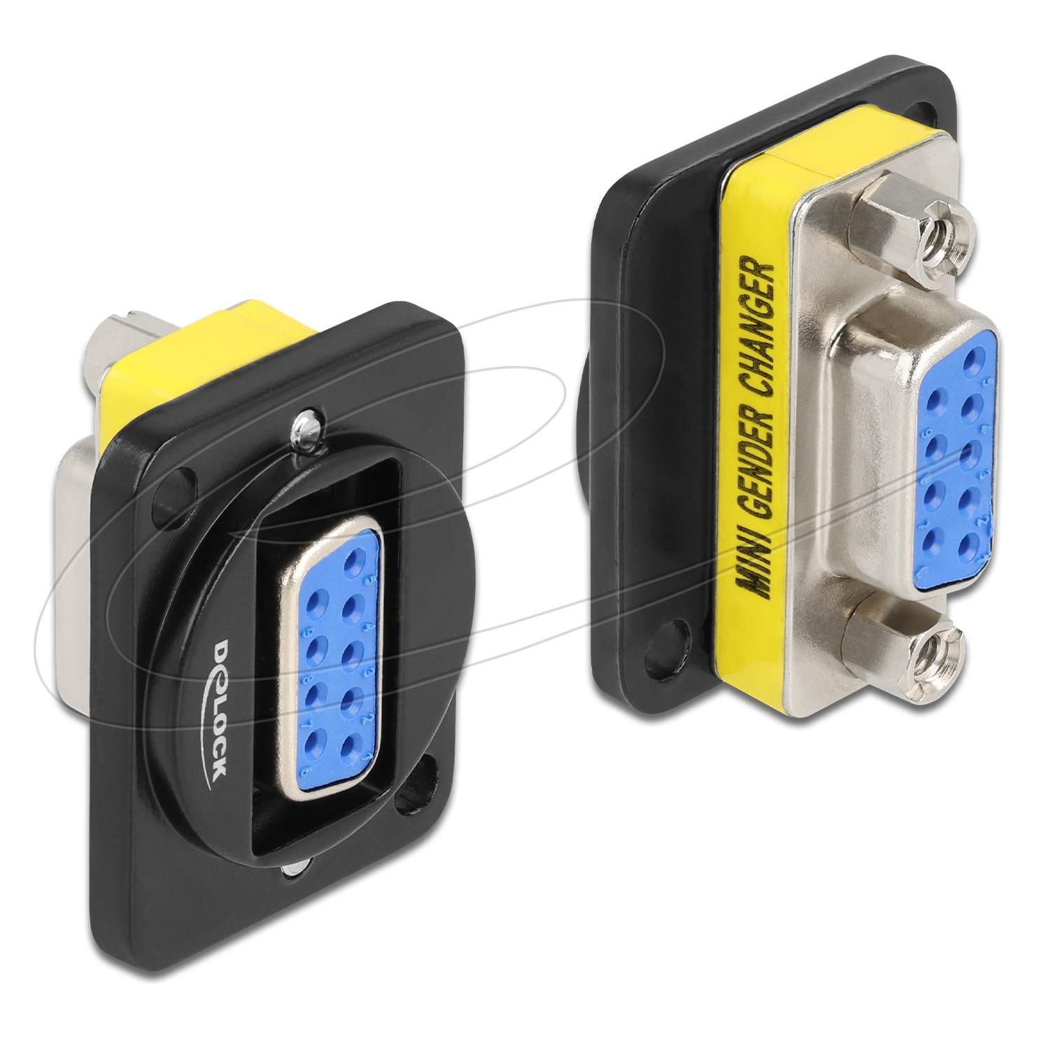 Delock D-Typ Modul DB9 Buchse zu DB9 Buchse (86705)