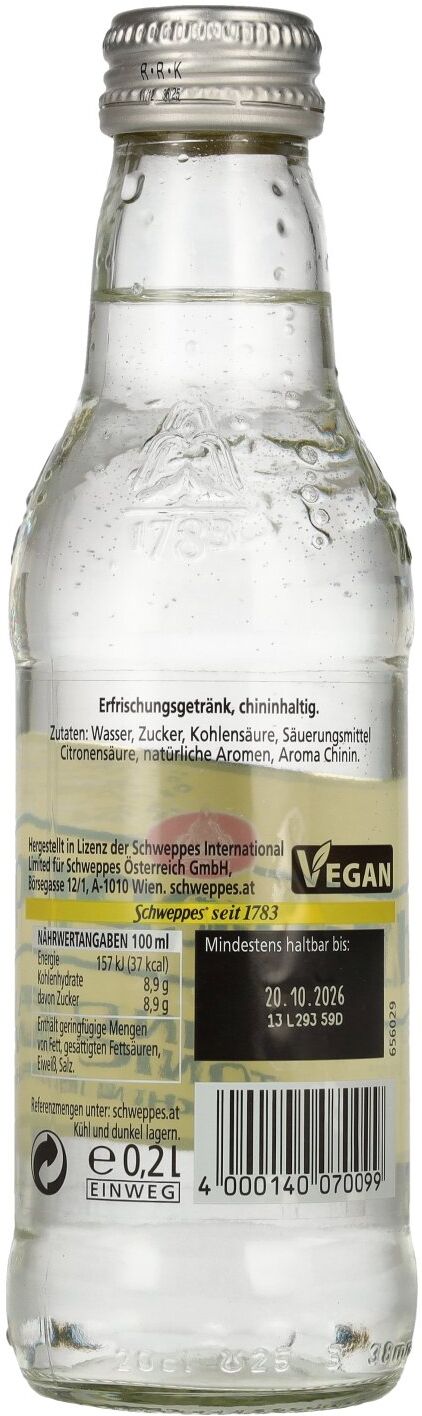 Schweppes Indian Tonic Water 0,2l