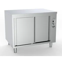 Combisteel Wärmeschrank mit 2 Türen 1 Boden aus Edelstahl 1600x700x850mm
