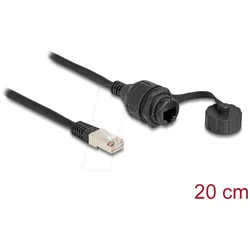 DELOCK 87893 - RJ50 Kabel, Stecker  / Buchse, Einbau, IP67, 20 cm