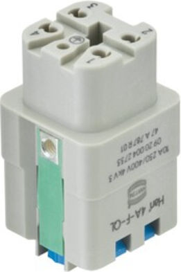Harting Insert de connecteur Han 4A-F-QL 09200042733 (09200042733)