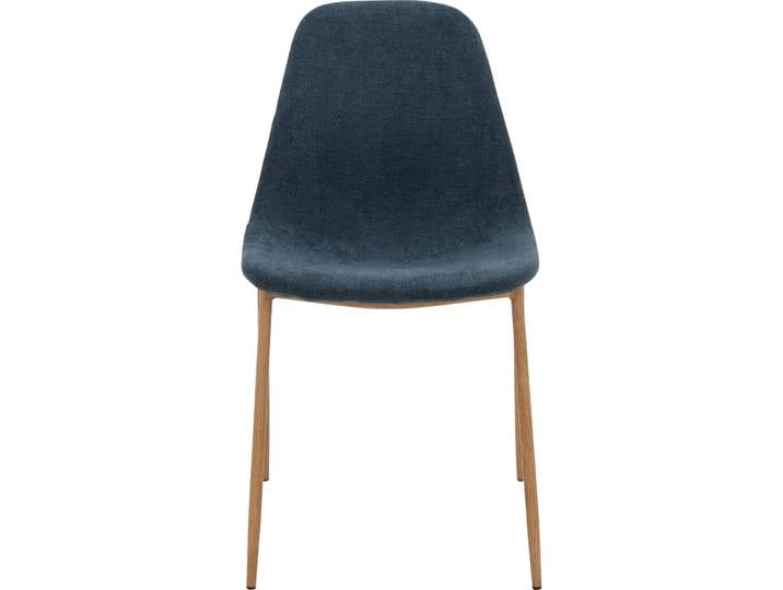 Stuhl Maris Blau Stoff/Holz
