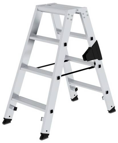 MUNK Günzburger Steigtechnik 040270 Aluminium Stufen-Stehleiter