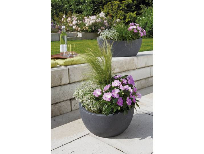Vase à plantes 40/252 Ø 21cm Noir/Noir