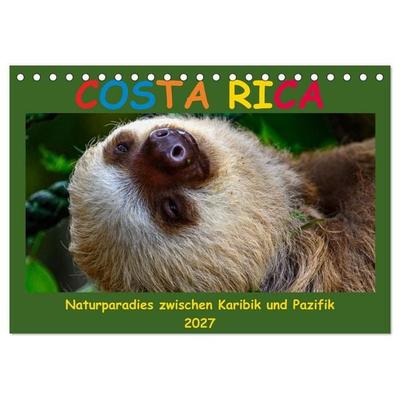 Costa Rica - Naturparadies zwischen Karibik und Pazifik (Tischkalender 2027 DIN A5 quer), CALVENDO Monatskalender