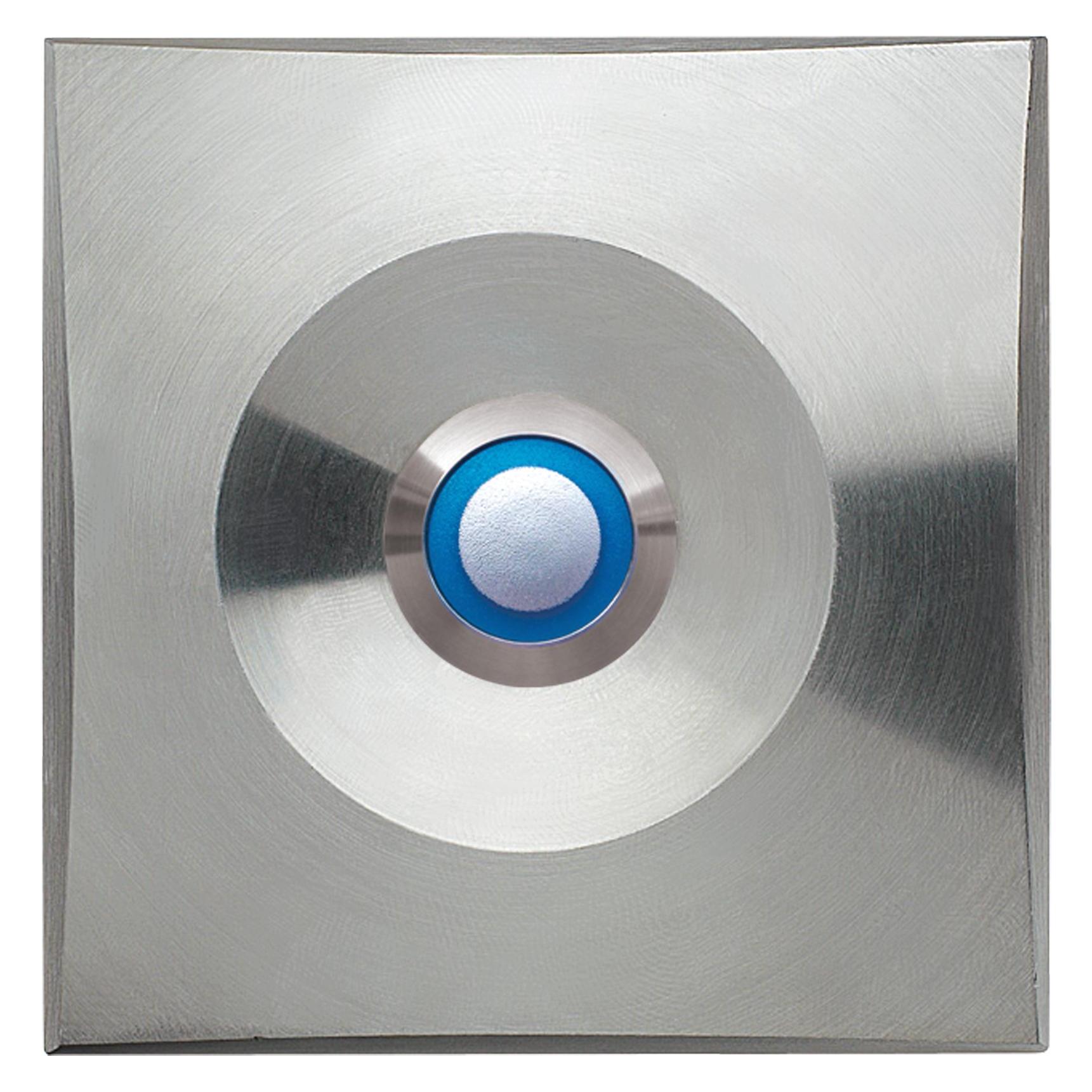 Grothe LED Etagenplatte ETA S200 LEDbl Edelstahl massiv, LED blau (Kabelgebunden) (55545)