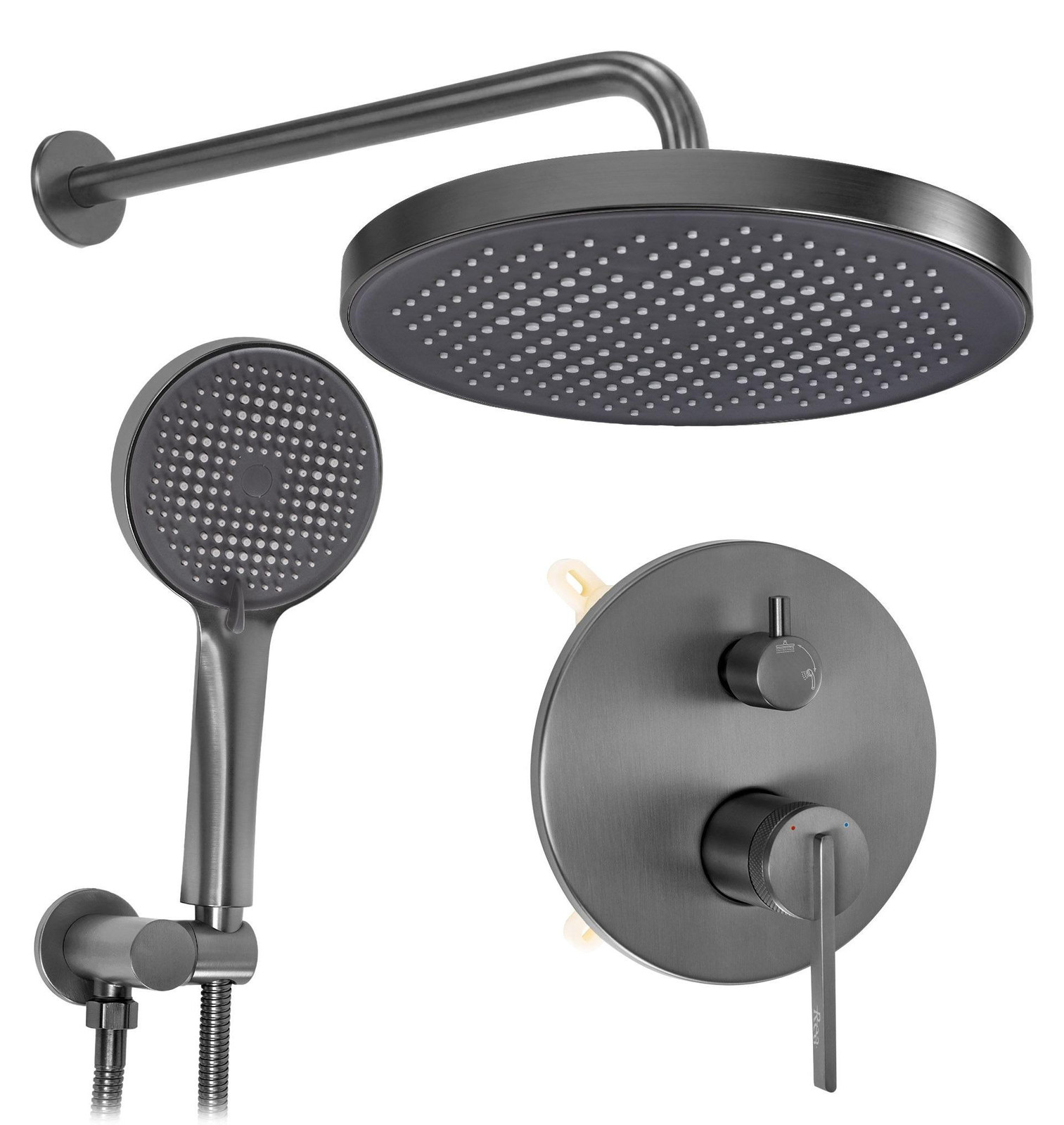 Rea Inbouw Regendoucheset Grace Titan met Box