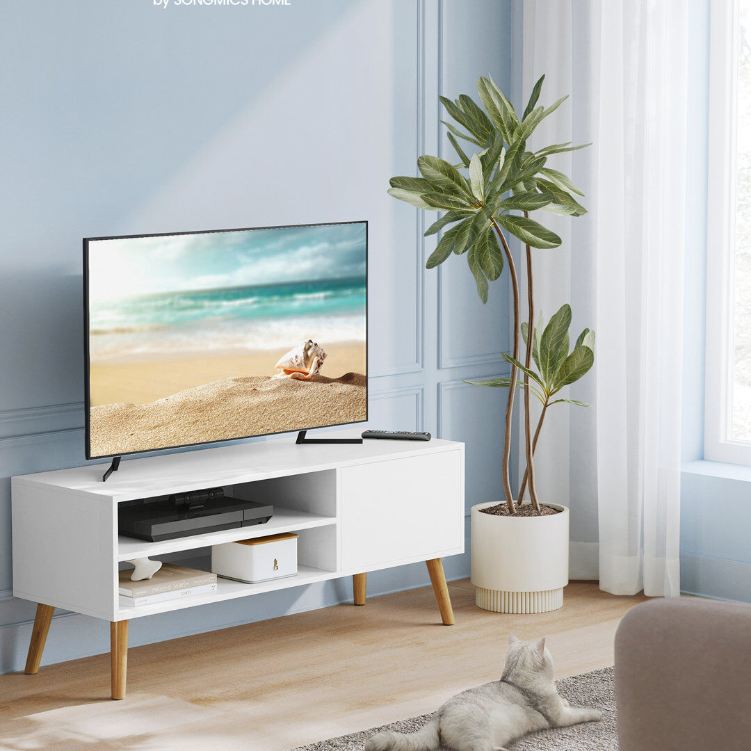 Mercury TV Stand for TVs up to 55" White/Natural 55"