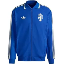 ADIDAS Herren Fanjacke Schweden Anthem Auswärtsjacke, Größe M in Blau Blau