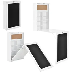Helloshop26 - Klappbarer Wandtisch Klappbarer Wandschreibtisch MDF 156 cm weiß 03_0004357