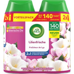 Airwick Raumduft Freshmatic Max, Duo, 2x 250ml, Nachfüller, Doppelpack, Lilienfrische