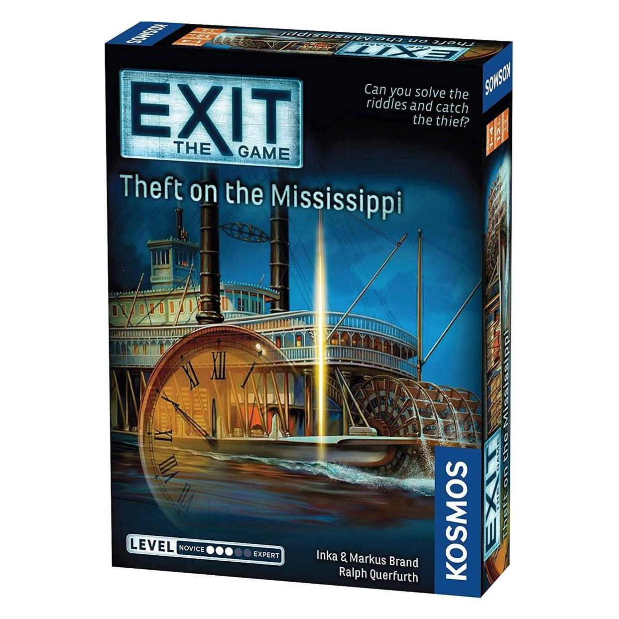 Thames & Kosmos EXIT: Theft on the Mississippi Brettspiel Strategie (Englisch, 1 - 4 Spieler) (692873)