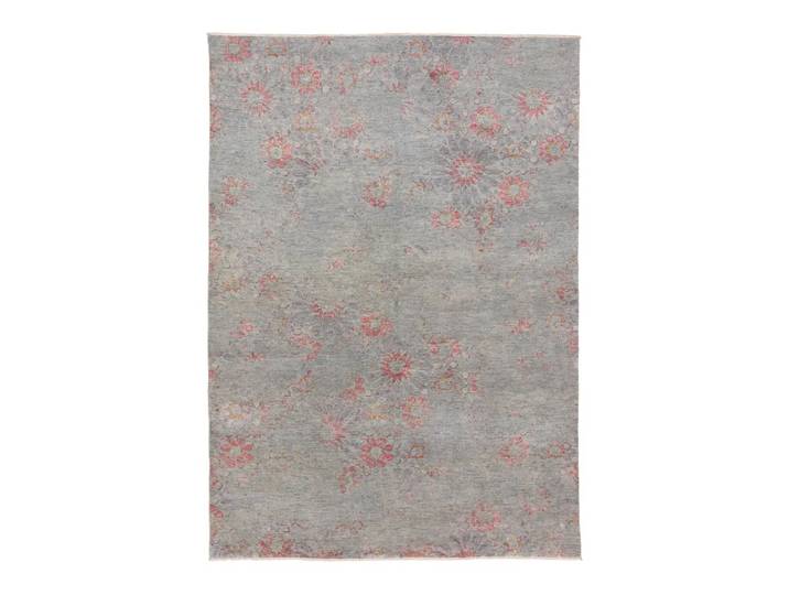 moderner Orientteppich Roya, Edition, blau, Schurwolle/Seide/