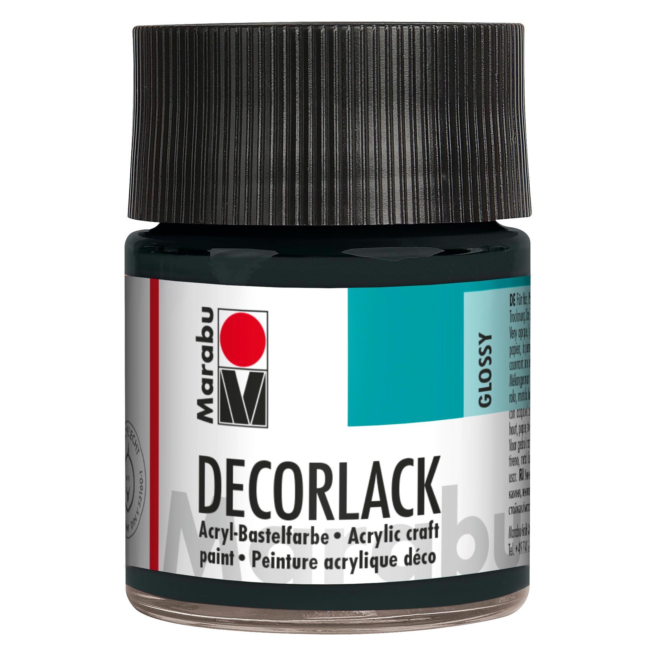 Marabu Acryllack "Decorlack", schwarz, 50 ml, im Glas (50 ml) (11300005073)