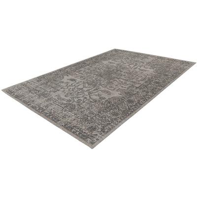 Teppich KAYOOM "Percy 300", grau (taupe), B:120cm H:13mm L:170cm, Baumwolle, Teppiche, Teppich
