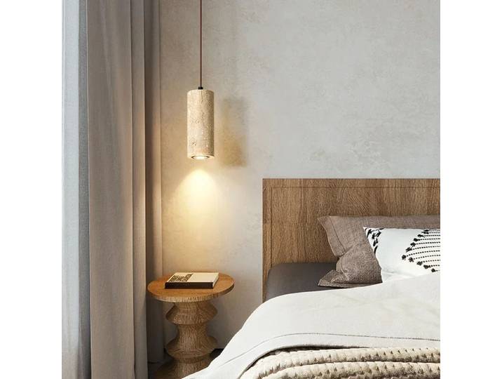 Lampe en pierre jaune, lustres de chambre à coucher, lampes suspendues de chevet, lampes rétro pour salon, lampes suspendues pour comptoir de bar, éclairage