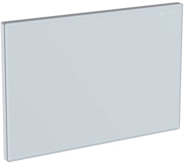 Geberit Abdeckplatte Omega 115082SI1 weiß / Glas, Zinkdruckguss