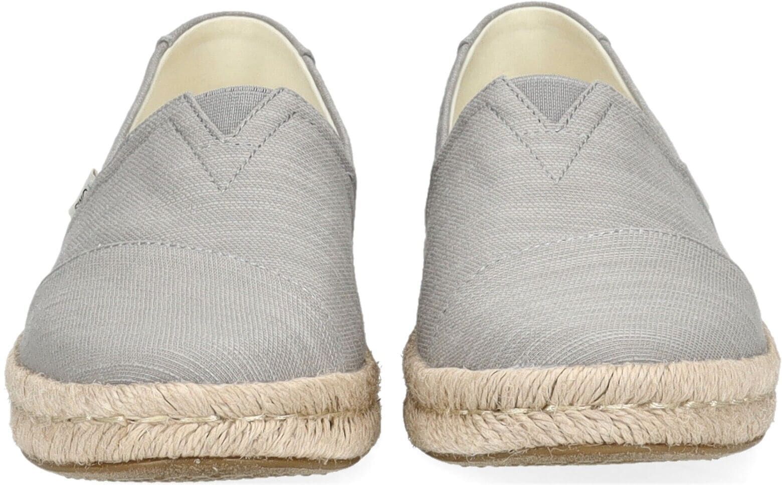 Espadrille TOMS "TOMS Halbschuhe Textil", Damen, Gr. 37, Textil, grau, Schuhe Espadrille
