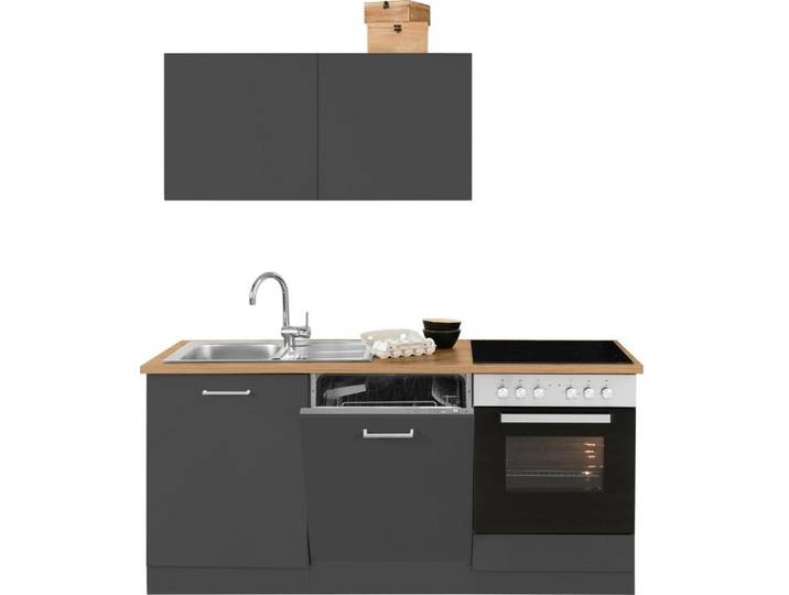 KOCHSTATION Küchenzeile KS-Kehl, ohne E-Geräte, Breite 180 cm, für Geschirrspülmaschine