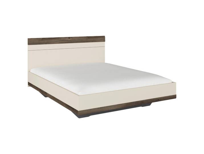 Bett, Champagner, Eiche dunkel, 160x200 cm, Blauer Engel, Goldenes M, Made in Germany, Schlafzimmer, Betten, Doppelbetten