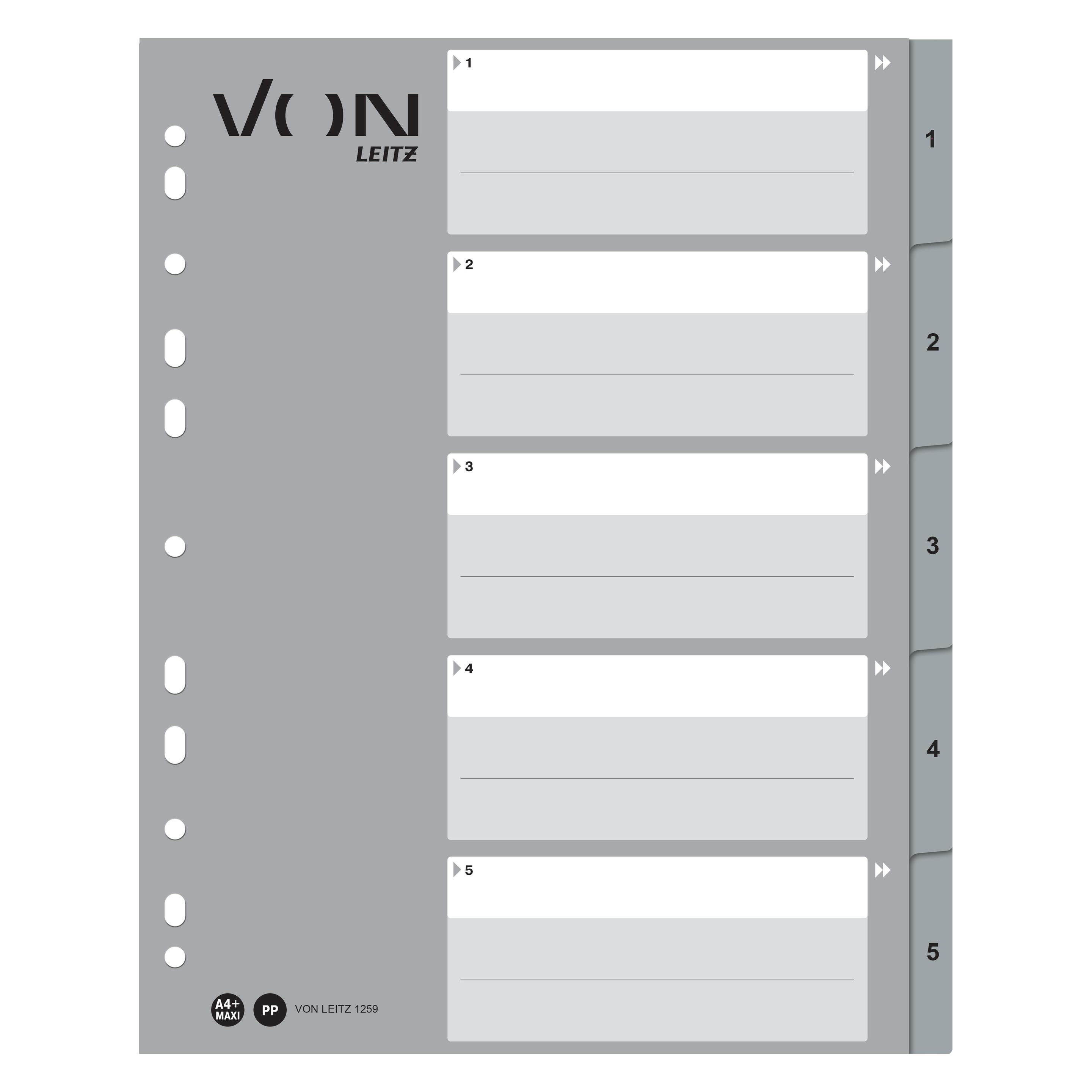 von Register A4, 1-5 (1259-00-85)