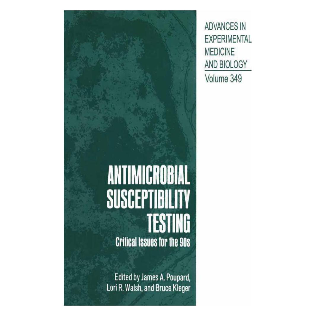 Springer Antimicrobial Susceptibility Testing (Englisch, Softcover, Bruce Kleger, James A. Poupard, Lori R. Walsh) (55551708)