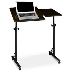 Relaxdays Laptoptisch groß höhenverstellbar Schwarz
