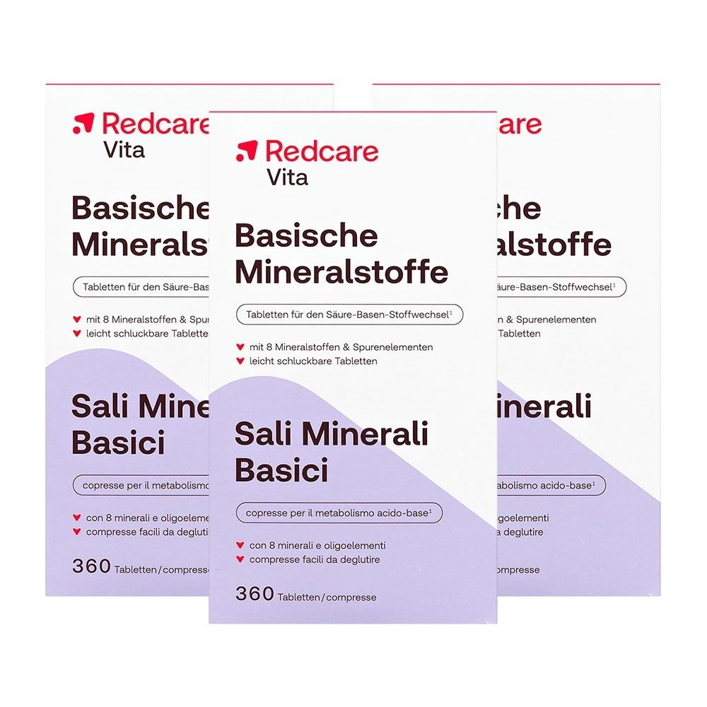 Basische Mineralstoffe RED 3er-Pack 3x360 St Tabletten