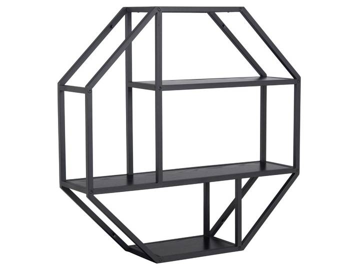 Wandregal Dekor Seaford Trend B: 77 cm Schwarz