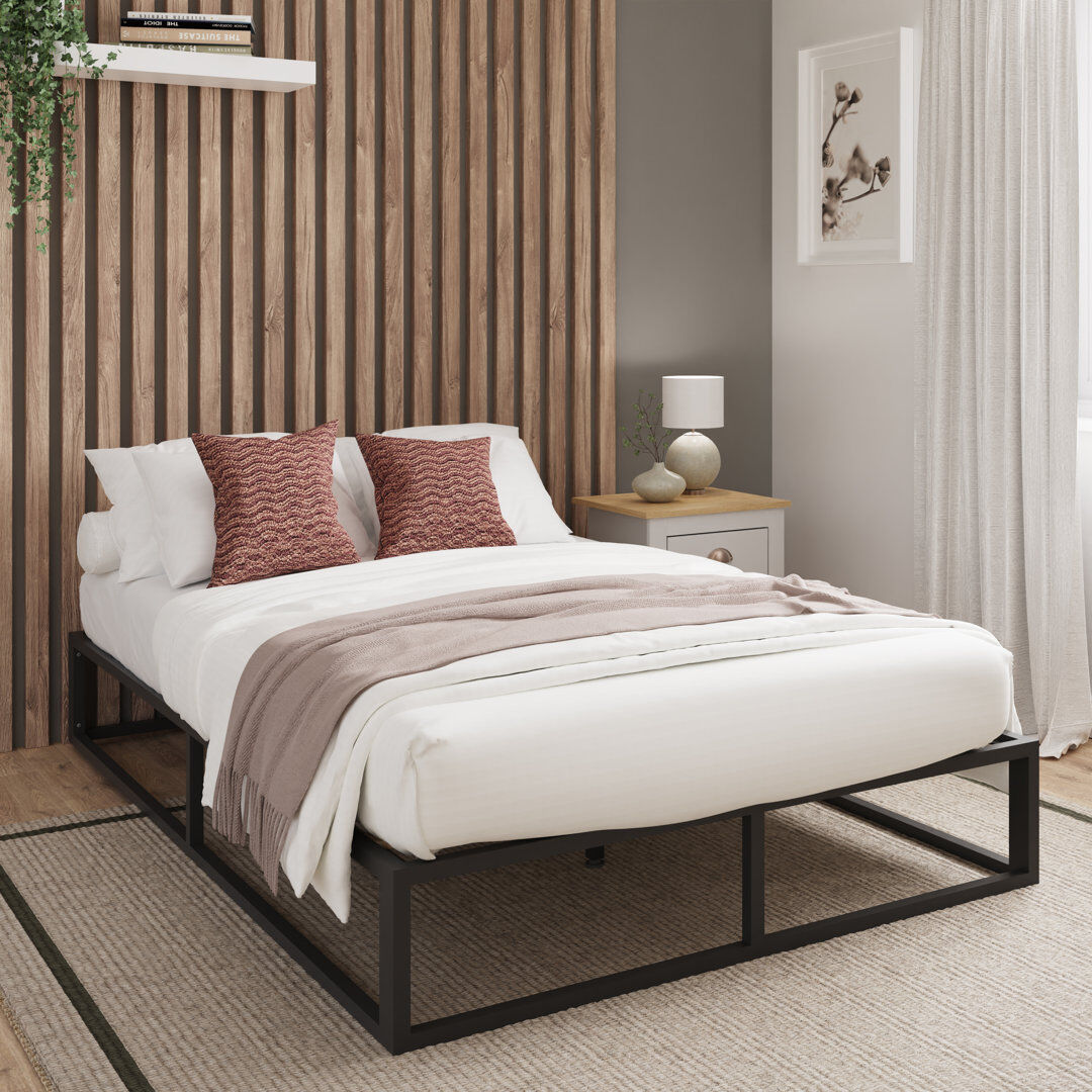 Hashtag Home Reign Bed Black Small Double (4')