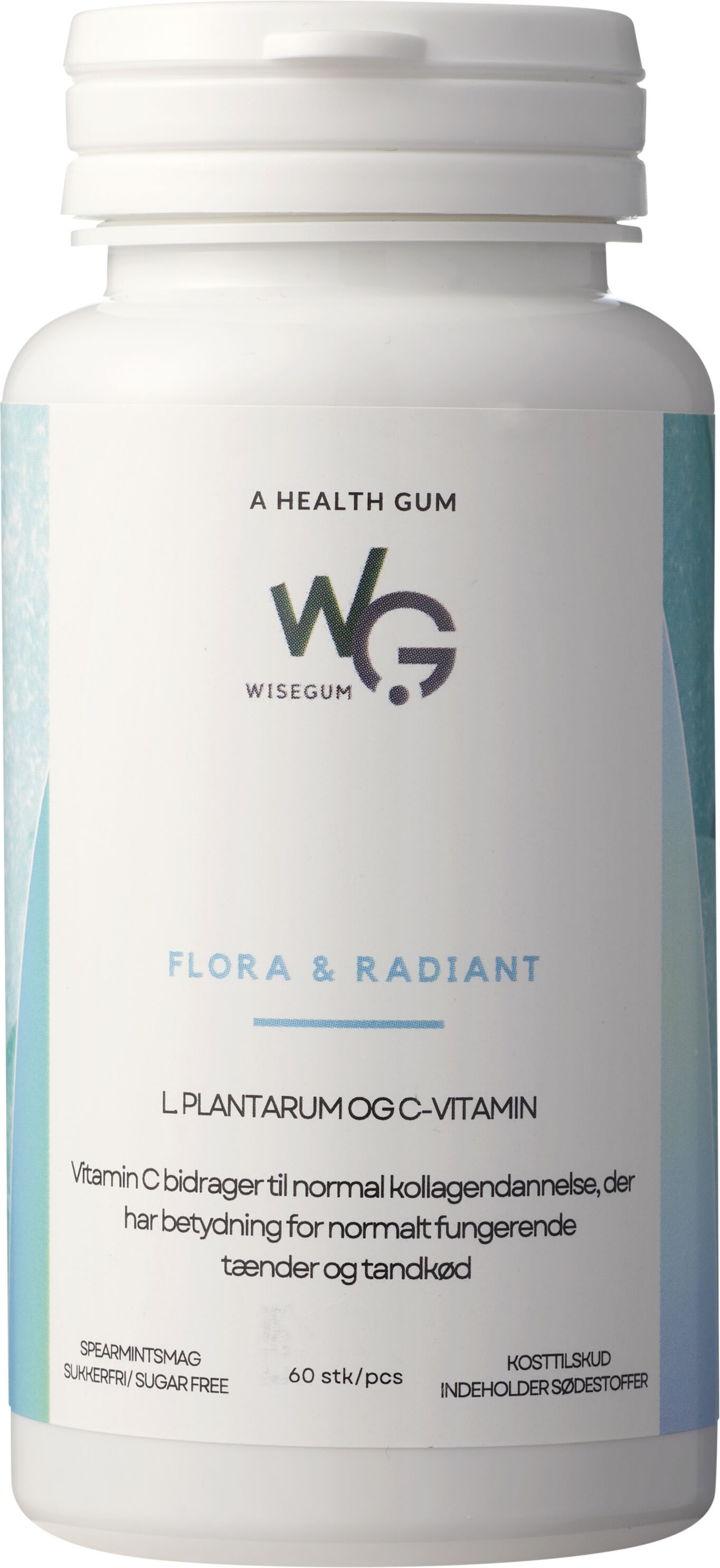 WiseGum FLORA & RADIANT Kosttilskud 60 stk