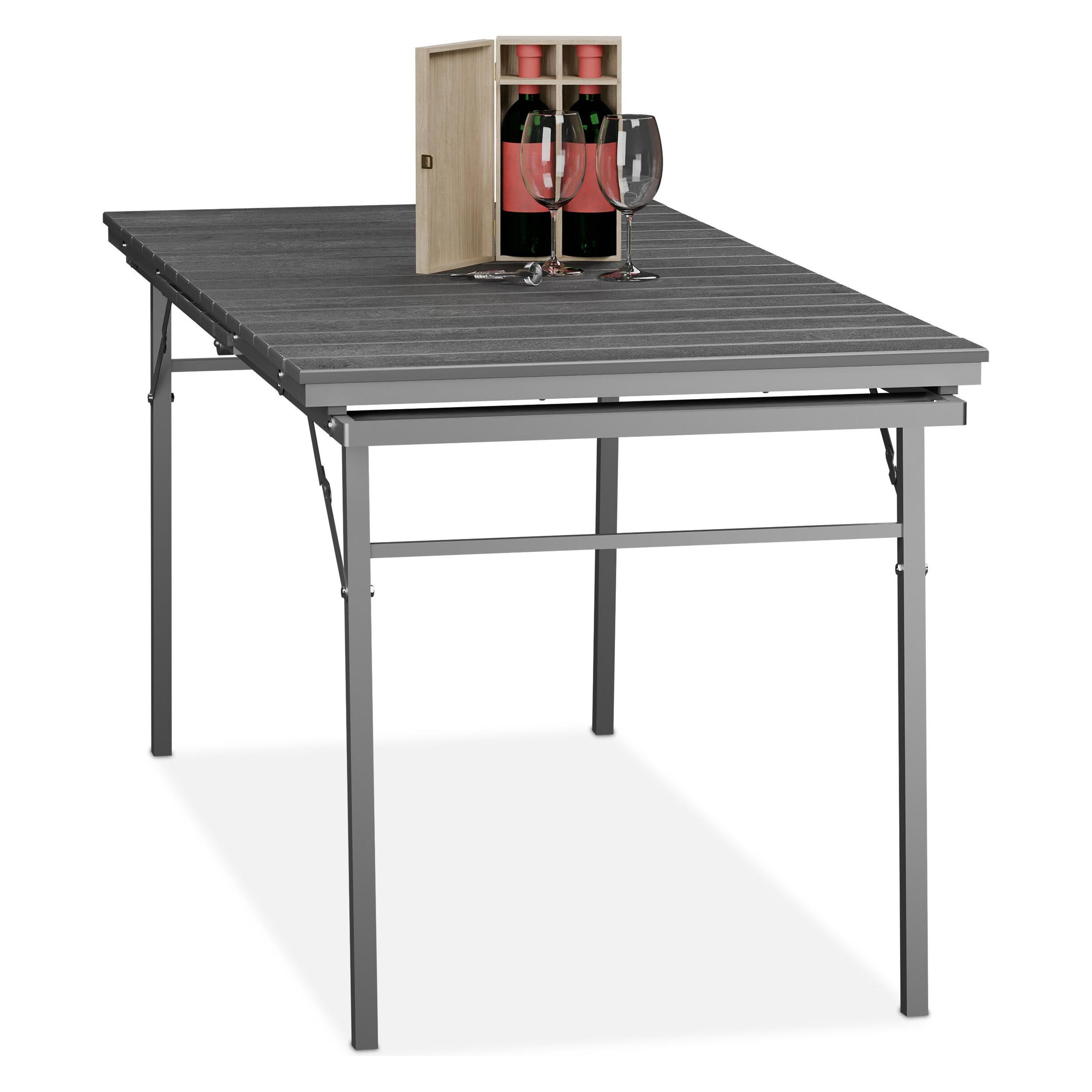 Relaxdays Gartentisch (78 x 166 x 76 cm) (4052025876265)