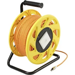 Renkforce RJ45 Netzwerk Verlängerungskabel CAT 7a S/FTP 50m Orange Halogenfrei (S/FTP, CAT7a, 50 m), Netzwerkkabel