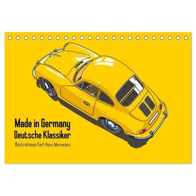 Made in Germany - Illustrationen deutscher Oldtimer (Tischkalender 2026 DIN A5 quer), CALVENDO Monatskalender