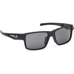 Adidas, Herren, Sportbrille, Kleon S3 (Matte Black, Smoke), Grau, Schwarz
