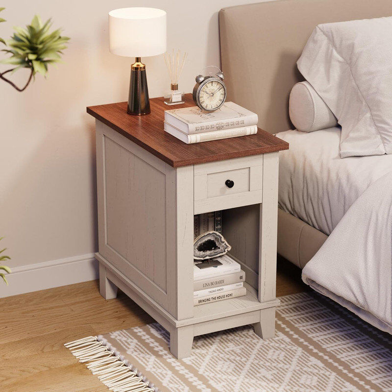 Borough Wharf End Table Brown 61cm H X 35.56cm W X 60cm D