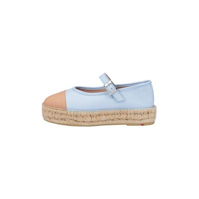 Espadrille LLOYD "Hochwertiger Ballerina", Damen, Gr. 41, atmungsaktiv, blau, Leder, gemustert, Schuhe Espadrille, mit klassischem Design