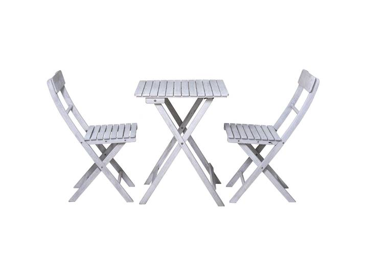 Gartenmöbel-Set Amadu grau Akazie B 58 T 58 H 73 cm - Gartenmöbel-Set - Wetterfeste Gartenmöbel & Accessoires