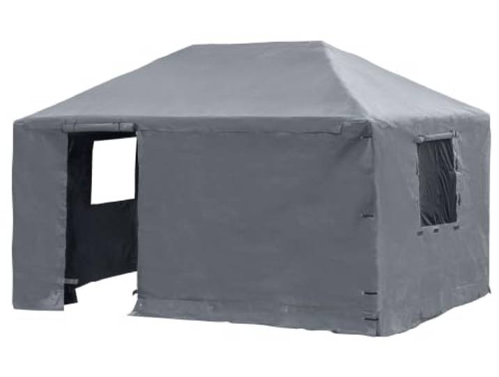 Sojag Winterabdeckung für Pavillon 10x10, Polyester 200 g/m2, Grau Schützt alle Seiten zuverlässig vor Kälte, Schnee und Wind, glatte Oberfläche lässt sich einfach mit feuchtem Tuch reinigen.