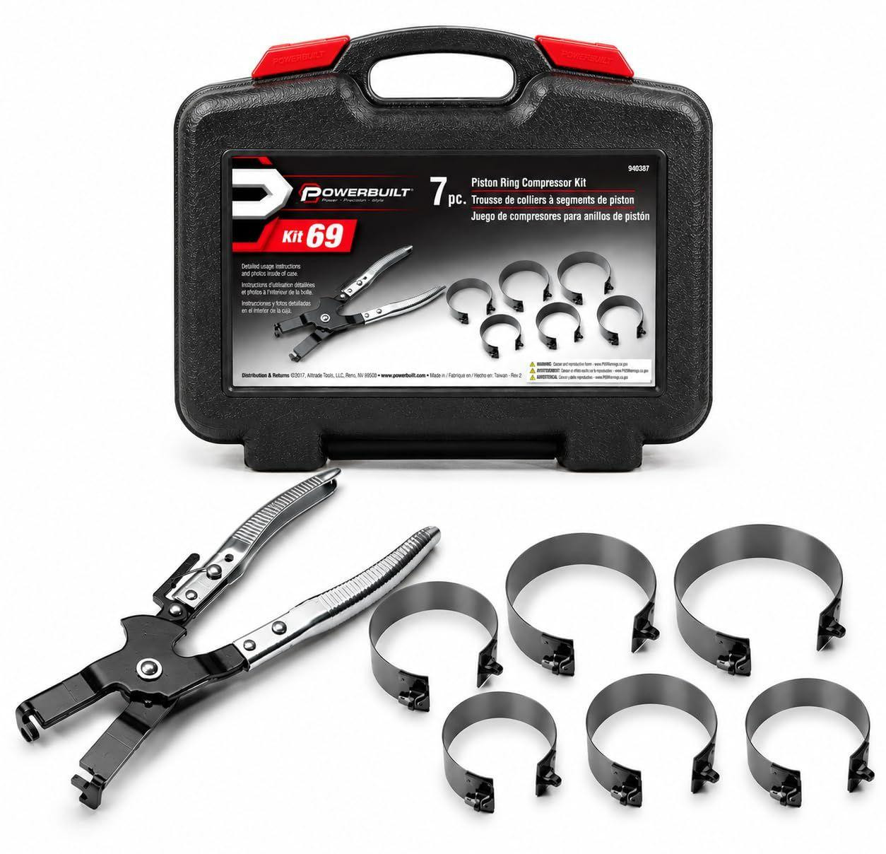 Selius 940387 Kit 69 Zuigerveer Compressor Tool Set