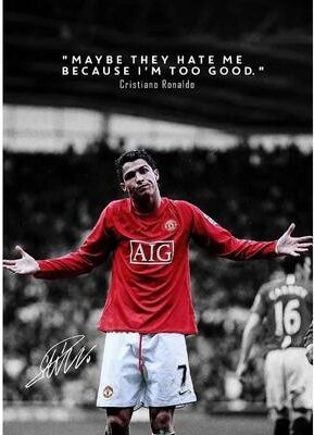 Uplift Picks Modern Soccer Player Canvas Wall Art Football Poster For Room Decor 03 30x40 Cm
