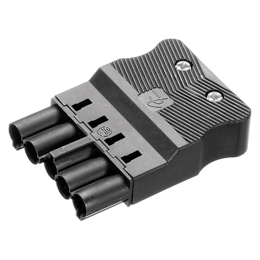 Adels-Contact 18004 Netz-Steckverbinder AC Stecker, gerade Gesamtpolzahl: 4 + PE (18004)