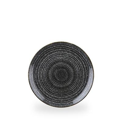 Churchill Studio Prints Charcoal Black Teller Flach Coup 21,7cm