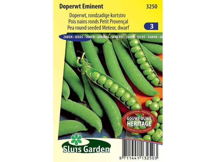 Doperwt zaden rond Eminent