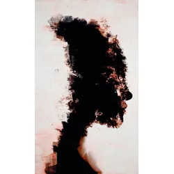 Aluminiumbild Silhouette I Schwarz/Weiß ca. 70x118cm