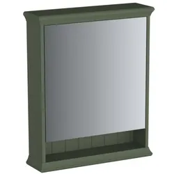 VitrA Valarte LED-Spiegelschrank 65830 63x17x76, links, beleuchtete offene Ablage, Korpus Vintage grün, lackiert