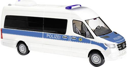 Busch 52638 H0 Einsatzfahrzeug Modell Mercedes Benz Sprinter Bus, Polizei Berlin Mannschaftskraftwagen MKW
